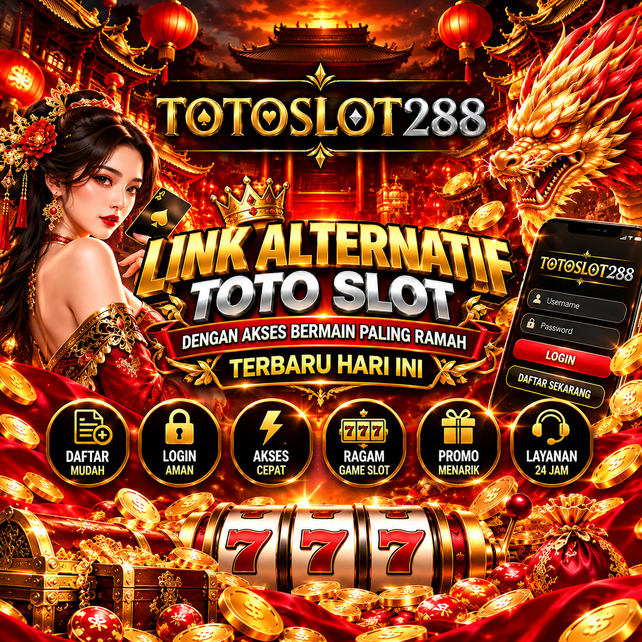 TOTOSLOT288 🏆 Link Alternatif Toto Slot dengan Akses Bermain Paling Ramah Terbaru Hari ini